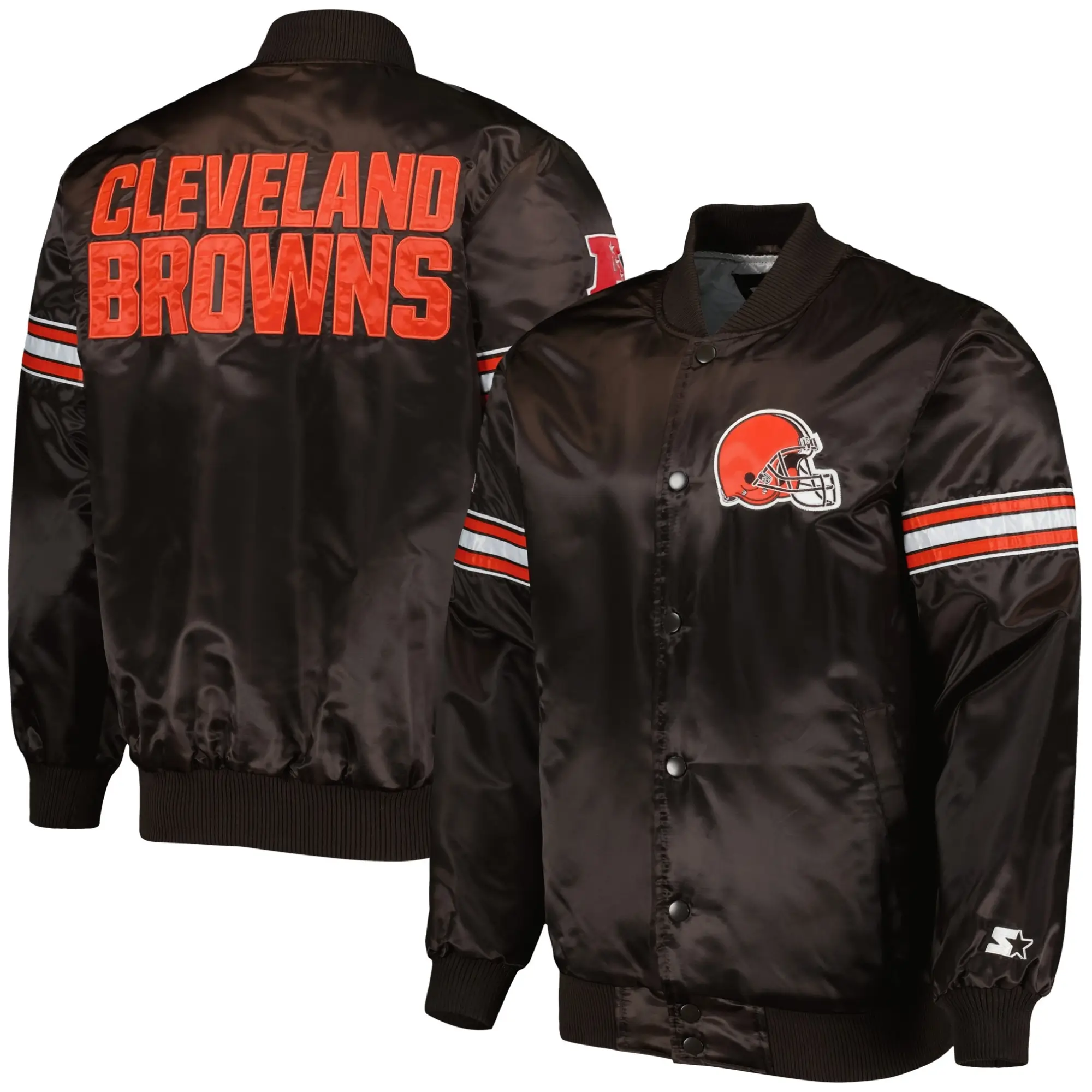 Cleveland Browns Pick & Roll Varsity Jacket 2