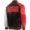 Cleveland Browns Reliever Varsity Tri Color Jacket 1