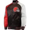 Cleveland Browns Reliever Varsity Tri Color Jacket