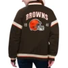 Cleveland Browns Tournament Satin Varsity Jacket 1