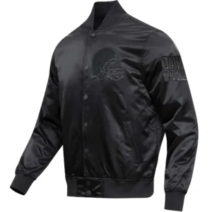 Cleveland Browns Triple Black Varsity Jacket