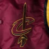 Cleveland Cavaliers Bomber Maroon Varsity Jacket 2