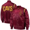 Cleveland Cavaliers Bomber Maroon Varsity Jacket 3