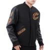 Cleveland Cavaliers Classic Black Wool and Leather Varsity Jacket 1