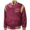 Cleveland Cavaliers Force Play Maroon Varsity Jacket