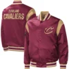 Cleveland Cavaliers Force Play Maroon Varsity Jacket 3