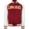 Cleveland Cavaliers Primetime Maroon Varsity Jacket
