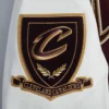 Cleveland Cavaliers Pro Prep Maroon and White Wool & Leather Varsity Jacket 8