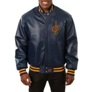 Cleveland Cavaliers Real Navy Blue Varsity Jacket