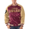 Cleveland Cavaliers Renegade Maroon and Gold Varsity Jacket