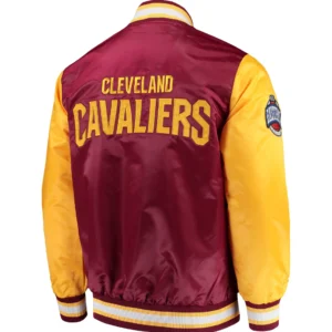 Cleveland Cavaliers Rookie Maroon Varsity Jacket 1