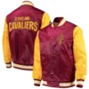 Cleveland Cavaliers Rookie Maroon Varsity Jacket 3