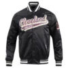 Cleveland Cavaliers Script Tail Black Varsity Jacket 1
