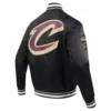 Cleveland Cavaliers Script Tail Black Varsity Jacket 2
