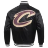 Cleveland Cavaliers Script Tail Black Varsity Jacket 3