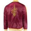 Cleveland Cavaliers The Offensive Maroon Varsity Jacket 1