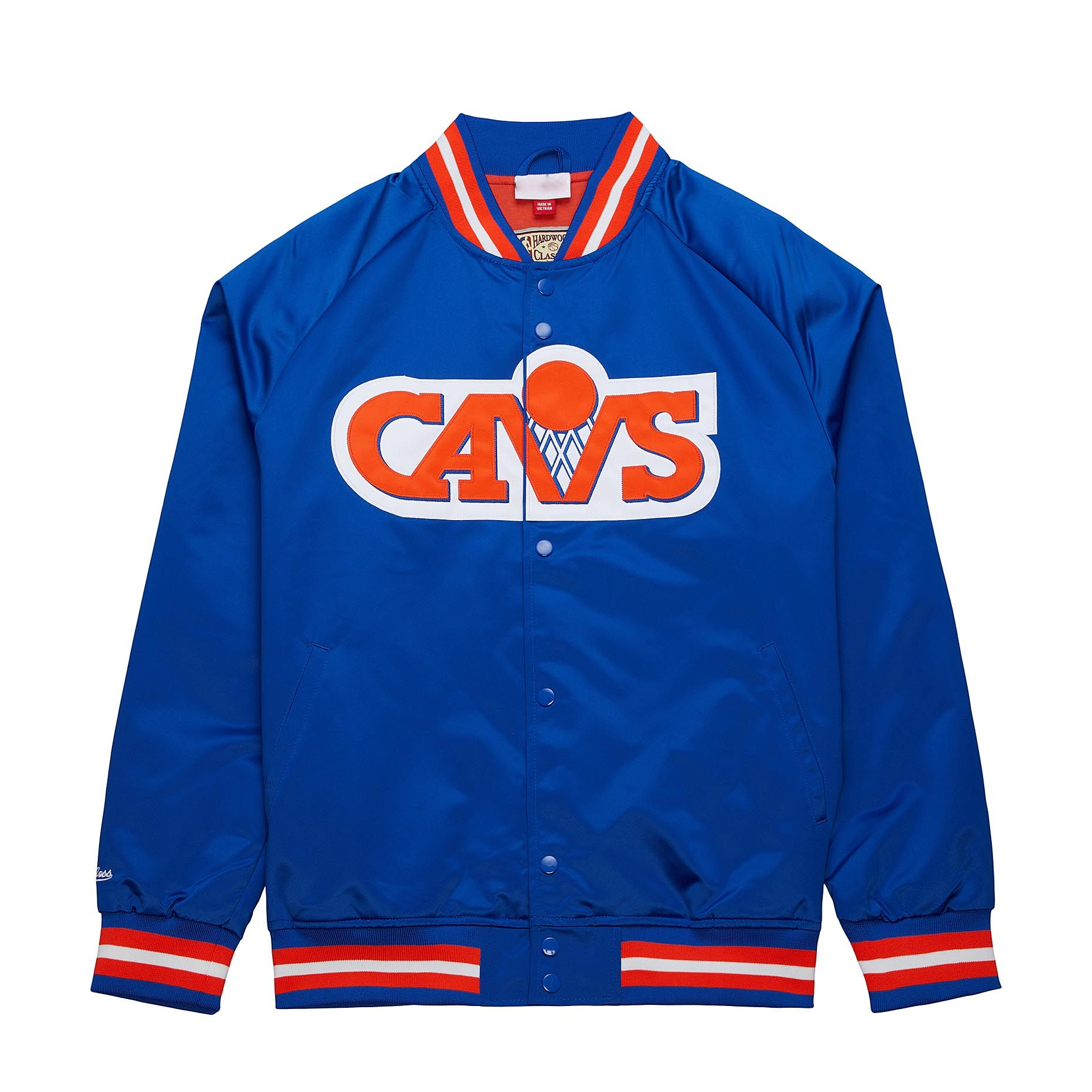 Cleveland Cavaliers Throwback Wordmark Varsity Blue Jacket