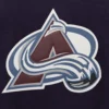 Colorado Avalanche Navy Blue Wool Varsity Jacket 2