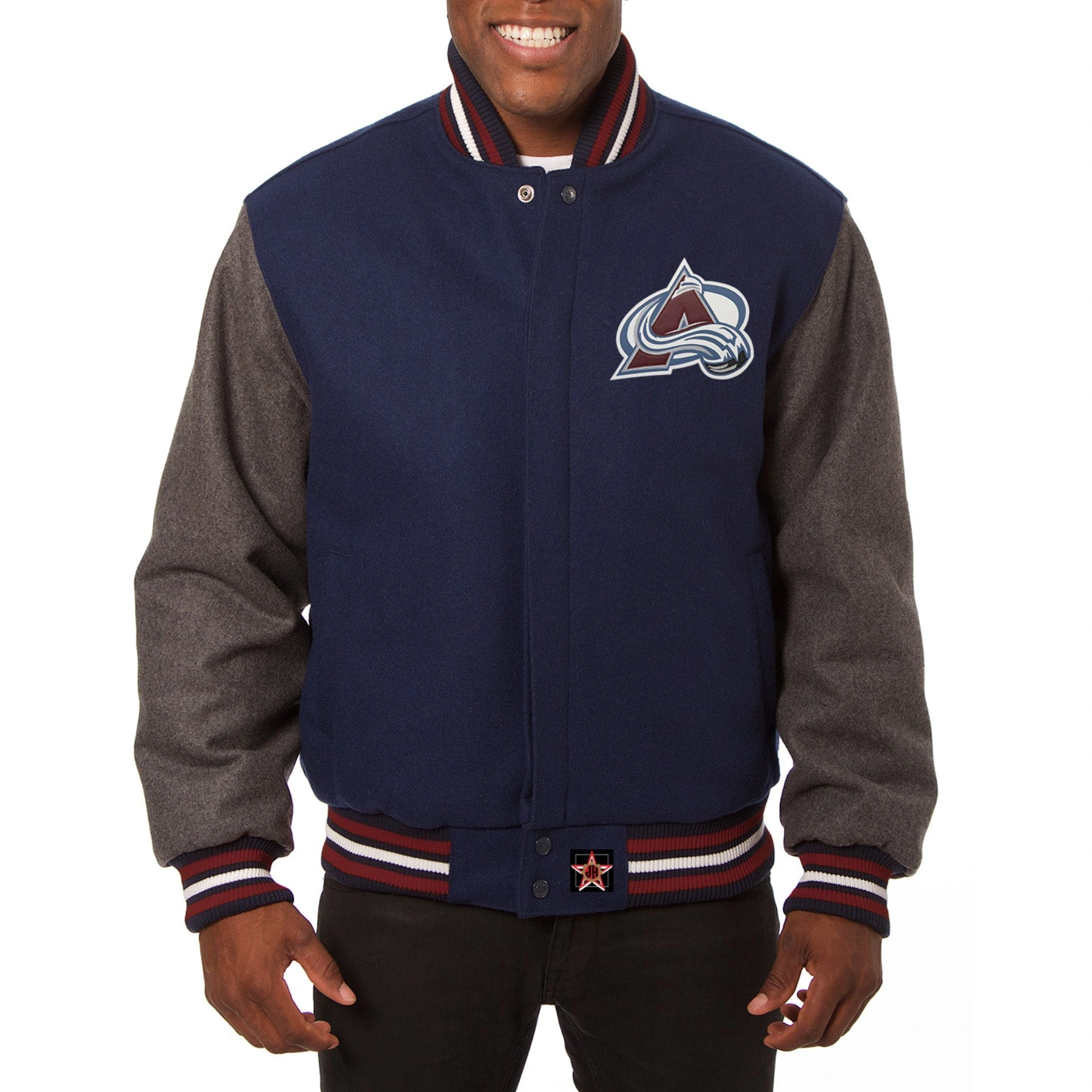 Colorado Avalanche Navy Varsity Jacket
