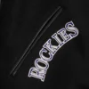 Colorado Rockies Retro Classic Black Wool & Leather Varsity Jacket 7