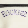 Colorado Rockies Retro Classic CreamBlack Wool & Leather Varsity Jacket 8