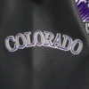 Colorado Rockies Retro Classic CreamBlack Wool & Leather Varsity Jacket 9