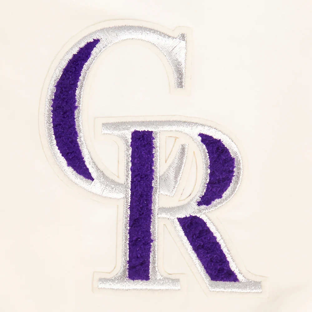 Colorado Rockies Retro Classic Women’s Full-Snap Satin Varsity Jacket 6