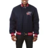 Columbus Blue Jackets Navy Varsity Jacket