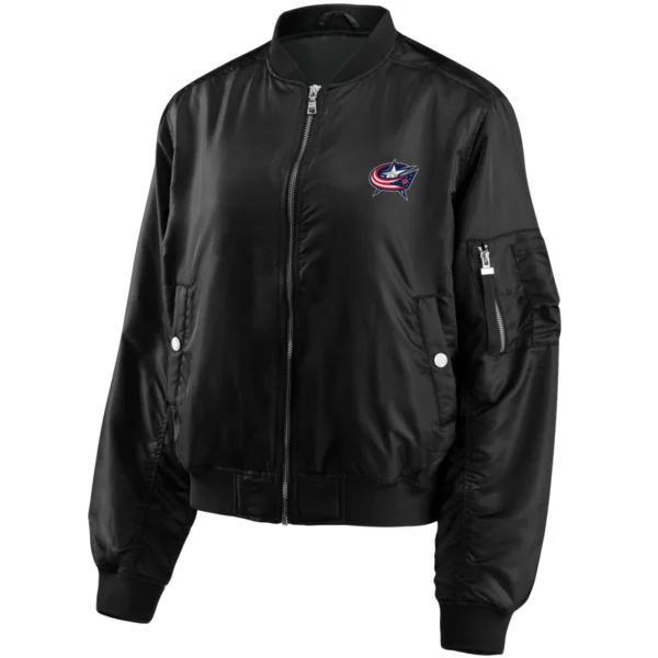 Columbus Blue Jackets Varsity Black Jacket