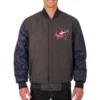 Columbus Blue Jackets Wool Varsity Jacket Charcoal