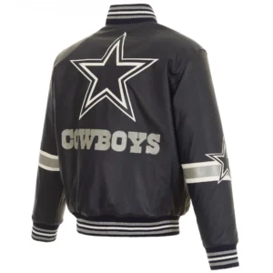 Dallas Cowboys Black Bomber Varsity Jacket 1