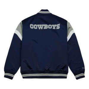Dallas Cowboys Blue Stripe Varsity Jacket 1