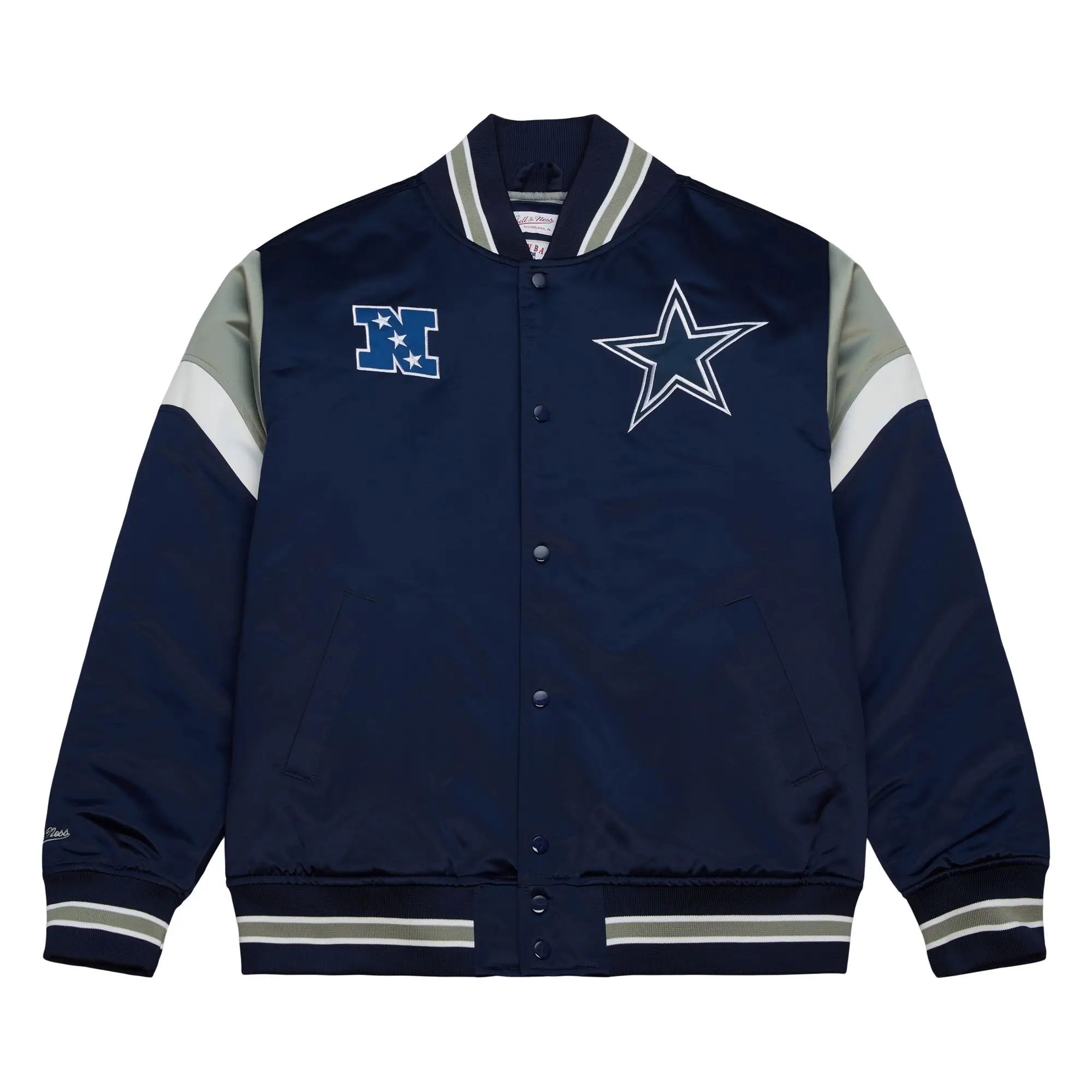 Dallas Cowboys Blue Stripe Varsity Jacket