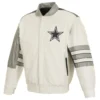 Dallas Cowboys Bomber Varsity Cream Jacket