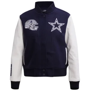 Dallas Cowboys Classic Varsity Navy Blue Jacket