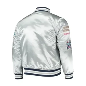 Dallas Cowboys Game Silver Varsity Jacket 1