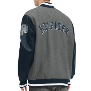 Dallas Cowboys Heather Gunner Wool and Leather Varsity Jacket 1