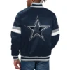Dallas Cowboys Home Game Navy Blue Varsity Jacket 1