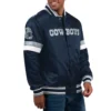 Dallas Cowboys Home Game Navy Blue Varsity Jacket