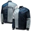 Dallas Cowboys Leader Navy Blue Varsity Jacket 3