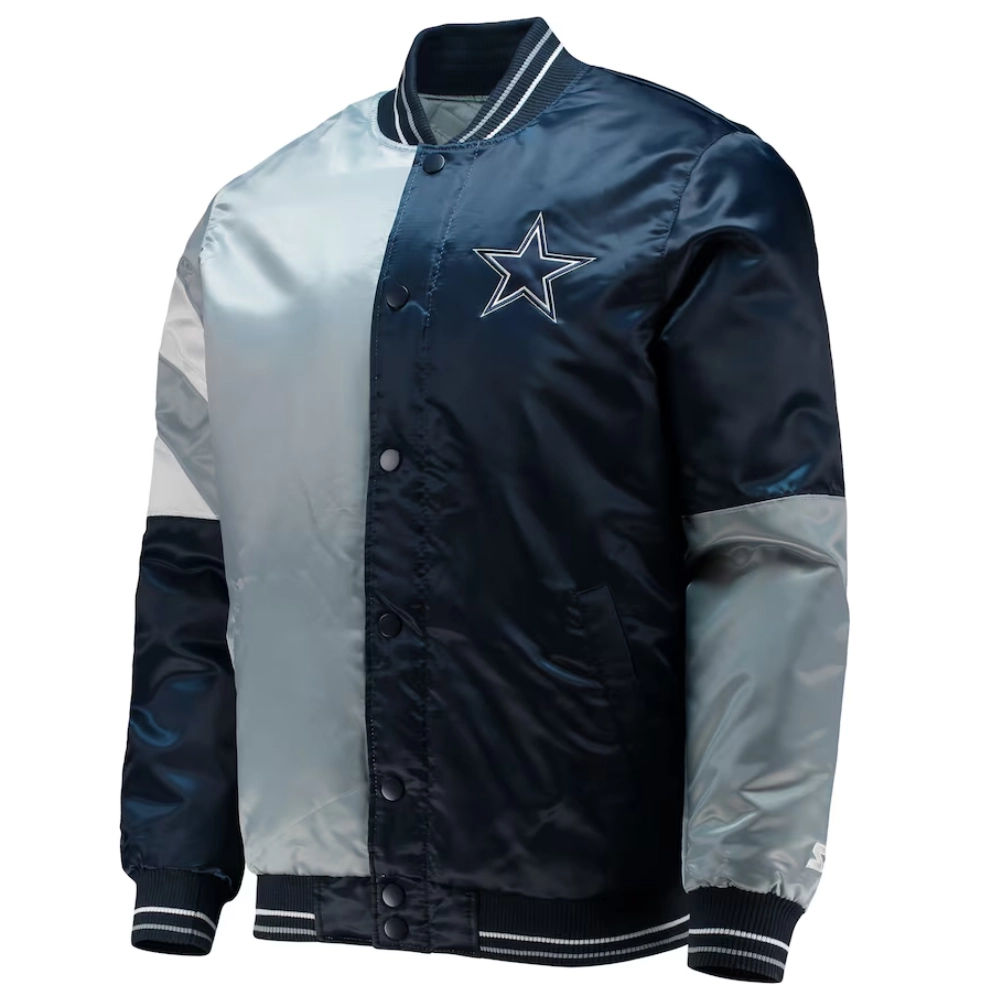 Dallas Cowboys Leader Navy Blue Varsity Jacket