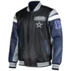 Dallas Cowboys Leather Black Varsity Jacket