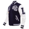 Dallas Cowboys Mashup Wool Navy Blue Varsity Jacket 2