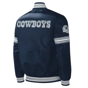 Dallas Cowboys Midfield Navy Blue Varsity Jacket 1