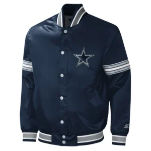 Dallas Cowboys Midfield Navy Blue Varsity Jacket