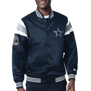 Dallas Cowboys Navy Blue Varsity Jacket