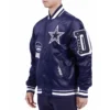 Dallas Cowboys Old English Navy Blue Jacket 2