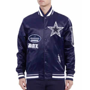 Dallas Cowboys Old English Navy Blue Jacket