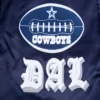 Dallas Cowboys Old English Navy Blue Varsity Jacket 6