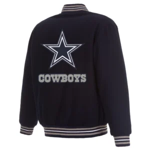 Dallas Cowboys One Color Varsity Navy Blue Jacket 1